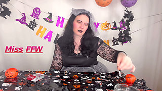 Halloween Spooky Bride Black-lipstick Cigarette Smoking Dirty Talk