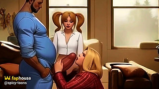 Susan the Blonde MILF in Law Shows Her Stepdaughter How to Keep Her Man