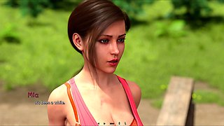 Summer fever with a hot brunette and a big butt in an erotic visual adventure