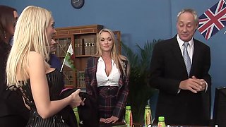 Ultimate XXX Action with British Lingerie-Clad Secretary in an Erotic Orgy
