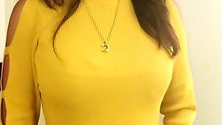 Amateur striptease and Solo masturbation