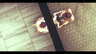 Hentai Uncensored 3D - Kitty Handjob 69 and Threesome - Japanese Asian Manga Anime Game Porn