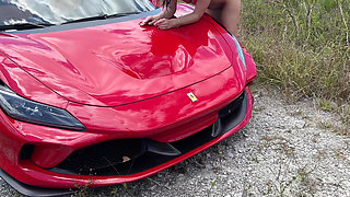 College Babe Ivy Ireland Cheats on Her Boyfriend with Rich Guy Teddy Tarantino in His Ferrari