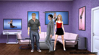 Adventures of Willy D: boyfriend invites another guy to fuck his girl in a threesome ep 29