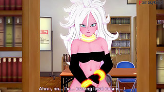 Android 21 Masturbates in the Library so I Help Her - Dragon Ball Zex Series