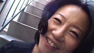 Cute jap coguar get a creampie