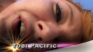 Big cock blonde amateur with glasses drools on cock