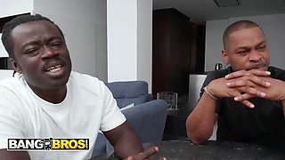 Bangbros - leila botwin surprises the men and turns game night into a insane three-on-one gangbang