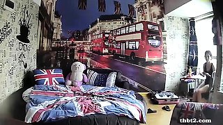 Hot amateur teen girl dancing in her panties