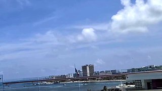 Masturbating and squirting on the hotel