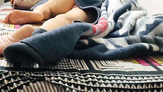 Licking my step sister to get wet