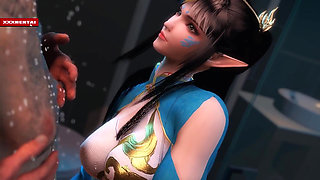 Feng Qing Er Animated and Voluptuous - 3D Animation