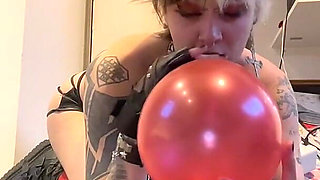 Your Goth GF Indulges Your Balloon Fetish One More Time