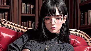 Big Tits Asian Teen Anal in Library 3D Animation - Rough Doggy Style & Cumshot