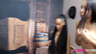 Busty Lesbian Teacher Milked