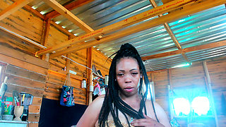 Trying on sexy short dress bought by big fan...