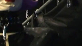 Humiliates penis squeezing