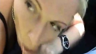 Amateur German Blowjob im Auto