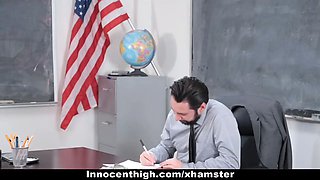 Innocenthigh - hot schoolgirl pounds her way out of grief