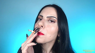 Watch Me Smoking and Worship My Face 6 - Ugly but Hot Lipstick