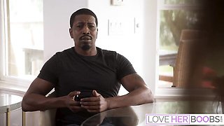 Indescribable Isiah's titty fuck sex