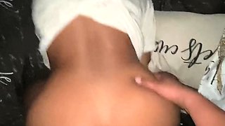 Black and round asses