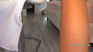 Fit Long-Haired Brunette Masturbates to Explosive Orgasm