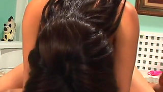 Naughty Asian whore gets bent over and banged hard from the back