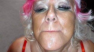 Blonde Spreads Wide and Fucks Herself with Dildos