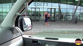Redhead Euro Girl with Perfect Tits Fucked Hard in a Van