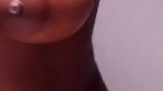 Old but Gold Ebony Stepdaughter Riding Her Big Fat Dildo Hard While Thinking About Stepdaddy's Dick