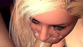 Busty Blonde Babe Extreme Deepthroat Facefuck - Blonde Babe