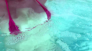 Artemisia Love Showing Her Perfect Tits in a Micro Bikini Underwater