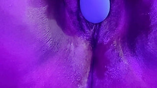 Pounding My Pussy with Big Dildo Stimulating My Big Clit