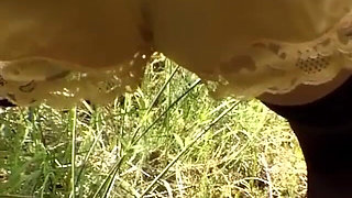 Lady in Outdoor Piss Pants