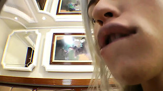 Lesbian Domination Kissing - Hot Blonde & Brunette Girls with Big Tits