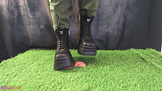 Crushing Your Little Worm with My Dangerous Naked Wolfe Boots