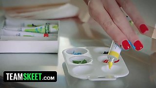 Teamskeet - wonderful milf uses her sonnie as bare model