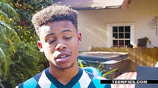 Tutor Puts Black Cock Into Eager Black Teen 18+ Paisleys Mouth