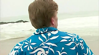 Blonde MILF Gets Her Pussy Drilled on Beach