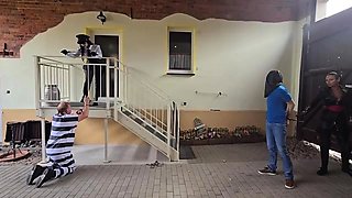 Brunette Coral Spanking Her Ass And Masturbating Her Pussy