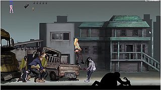 Two Aliens Getting In The Mouth And Bugs Of This 2d Blonde Game For Parassite In City Part 2