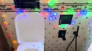 Merry Christmas! New Year's Eve Pissing Compilation! Close-up of a Pussy and Dirty Pads! POV!