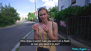 Public Agent - Stacy Cruz Flashes He Perfect Tits for Cash and Rides Big Dick