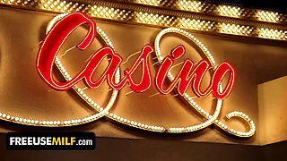Welcome to the freeuse casino - you can bang the busty mylf croupier anytime you want - freeuse cougar