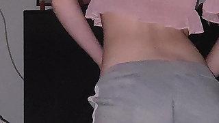 He Fucks His Stepsister in Silence so No One Notices, She Strips Naked to Fuck Her Pink Vagina