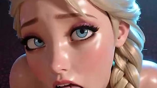 Elsa gets fucked - animated 3D hentai