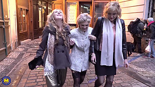 Three Mature Mothers Going to Dominate One Toyboy and They Love It!