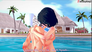 Ryuko Matoi Sex on the Pool