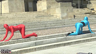 Zentai Models in the City
